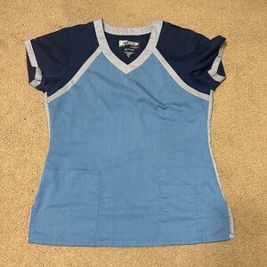M Grey’s Anatomy Barco Active Scrub Top - blue colorblock